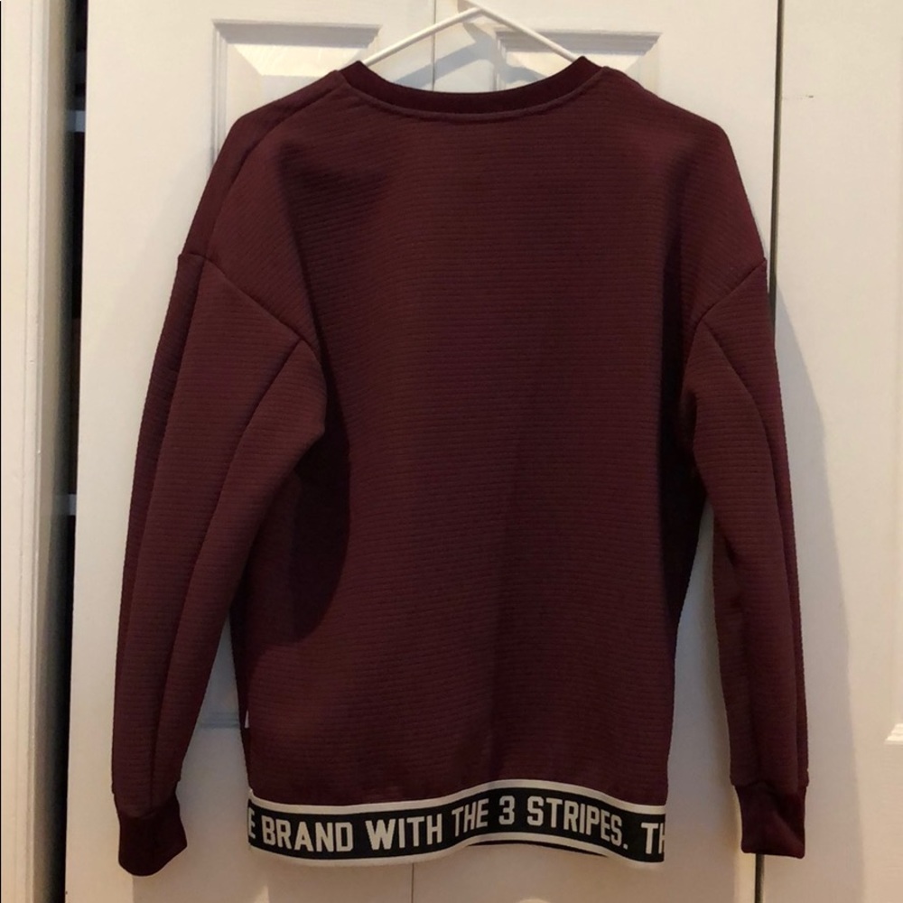 Maroon Adidas Crewneck Sweatshirt - Picture 3 of 3